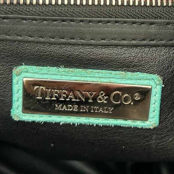 Tiffany & Co Smooth Leather & Grey Wool Conner Slim Tote Laptop Bag Authentic - Picture 3 of 10